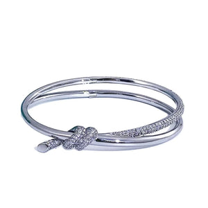 Pave Knot Bracelet